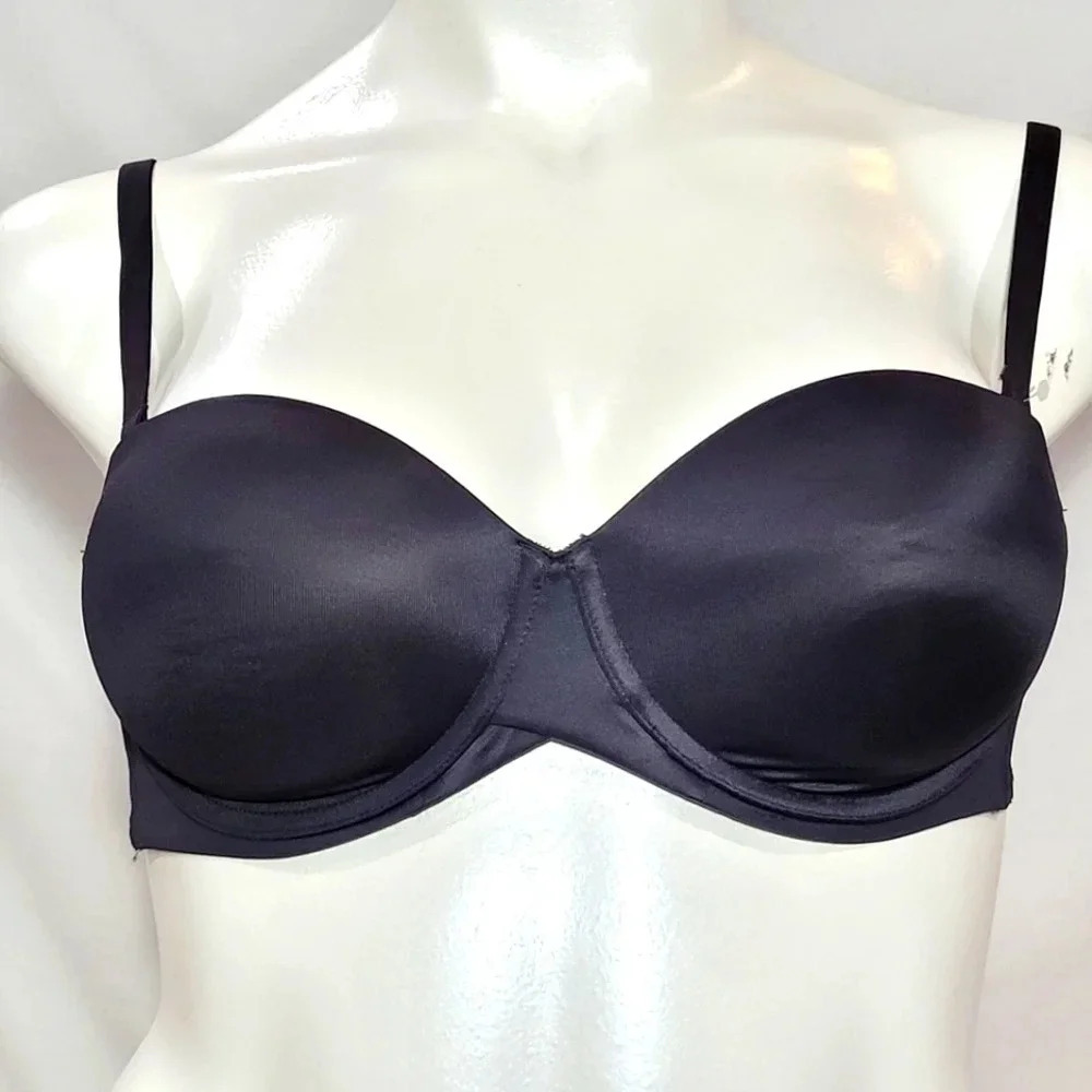 38D Maidenform SE6990 Self Expressions‎ Stay Put Strapless Bra Black NWT